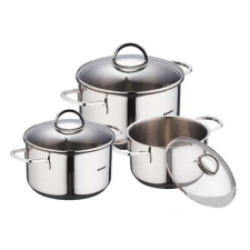 BERGNER Bergner rozsdamentes acél edényszett, 6 részes edény