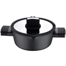 Bergner BG-35911 Ion Plus lábas fedővel 24 cm, 5,5L fekete edény