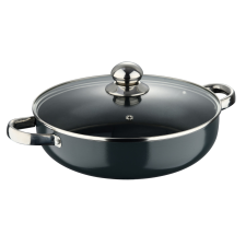 BERGNER PY-1138-GY Alacsony Lábas Fedővel 28cm PYREX edény