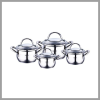  Bergner rozsdamentes acél edénykészlet, fedőkkel – 4 részes BG-6523