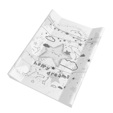 Bergon Puha vállas pelenkázó lap 50x70cm - Szürke csillagos pelenkázó matrac
