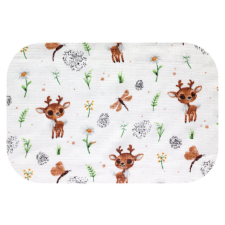Bergon Színes mintás textil pelenka 70x80 cm-Barna szarvas a réten mosható pelenka