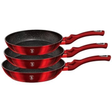 BERLINGER HAUS 3 db-os serpenyő szett Burgundy Metallic Line edény