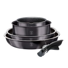 BERLINGER HAUS 9-részes főzőkészlet márvány bevonattal METALLIC LINE CARBON PRO EDITION edény