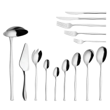 BERLINGER HAUS 9 személyes rozsdamentes acél evőeszköz készlet tányér és evőeszköz