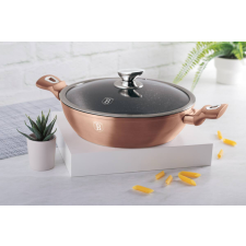 BERLINGER HAUS Berlinger Haus Rose Gold alacsony lábas fedővel 28 cm (BH-1519) edény