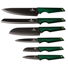 BERLINGER HAUS BH-2591 6 részes késkészlet, smaragdzöld kés és bárd