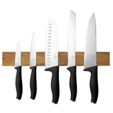 BERLINGER HAUS BH/2943 Matte Black Collection késkészlet, 5+1 részes, mágneses tartóval kés és bárd