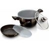 BERLINGER HAUS BH/6616T : 5 részes edénykészlet, Metallic Line Shiny Black Edition