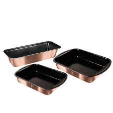 BERLINGER HAUS BH-7630 Metallic Rosegold Line 3 részes tepsikészlet titán bevonattal edény