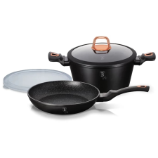 BERLINGER HAUS BH/7741T Black Rose Collection Edénykészlet 4 részes fekete edény