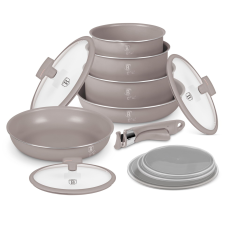 BERLINGER HAUS BH/8251 Alumínium Edénykészlet - Matt Taupe (12 részes) edény