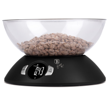 BERLINGER HAUS BH-9618N Konyhai mérleg tállal, Fekete konyhai eszköz