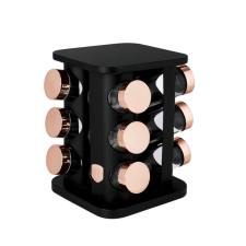 BERLINGER HAUS Black Rose 13 db-os fűszertartó (BH-8559) konyhai eszköz