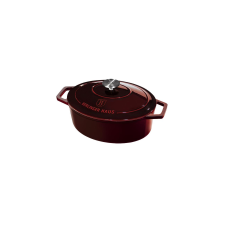 BERLINGER HAUS Burgundy Öntöttvas ovális lábas fedővel 30 cm-es (BH-6499) edény