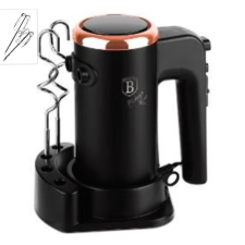 BERLINGER HAUS Kézi mixer tartozékokkal 300 W Black RoseCollection BH-9475 kézi mixer