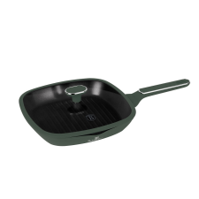 BERLINGER HAUS Matte Green Collection Grill serpenyő fedővel 28 cm BH-8162 edény