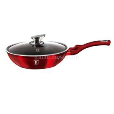 BERLINGER HAUS Metallic Line Burgundy Edition 28 cm fedővel, wok (BH/1265N) edény