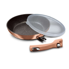 BERLINGER HAUS Metallic Line Rose Gold Edition Serpenyő levehető nyéllel 28cm BH-1949 edény