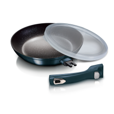 BERLINGER HAUS Serpenyő márvány bevonattal és lecsatolható fogantyúval 28cm METALLIC LINE AQUAMARINE EDITION edény