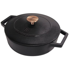 Berlingerhaus Öntöttvas, fedővel, 26 cm, Black Rose Collection sütés és főzés
