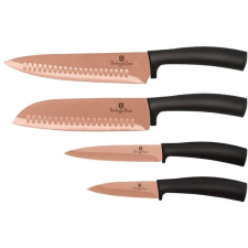 Berlingerhaus tapadásmentes késkészlet - Rose Gold, 4 db kés és bárd