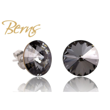 Berns Dots fülbevaló fekete színű Berns eredeti európai® kristállyal fülbevaló