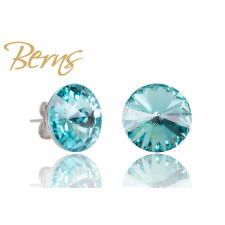 Berns Dots fülbevaló világos kék színű Berns eredeti európai® kristállyal fülbevaló