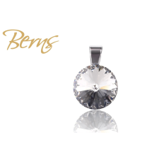 Berns Fémmedál kristály színű Berns eredeti európai® kristállyal medál