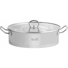BERRETTI BR-6767 Gemini Rozsdamentes Acél Edény Üveg fedővel Ø 28cm 4L - Inox (6767) edény