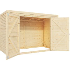 Bertilo Box Bike tároló 103 cm x 207 cm natúr FSC kerti tárolás
