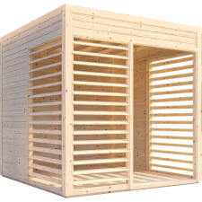 Bertilo kerti lounge pavilon 1 natúr 234 cm x 226 cm FSC kerti bútor