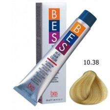 BES HI-FI hajfesték 10.38 bézs aranyló platinaszőke 100ml hajfesték, színező