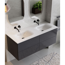 Besco AKYA CLASSIC dupla fürdőszobabútor - fegyverszürke fürdőszoba bútor