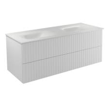 Besco AKYA LINEA dupla fürdőszobabútor - matt fehér fürdőszoba bútor