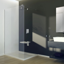 Besco AVEO walk-in zuhanyfal 100x195 cm (AV-100-195-C) kád, zuhanykabin