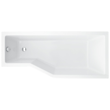 Besco INTEGRA aszimmetrikus akril kád, jobbos, 170x75 cm, 0164 kád, zuhanykabin