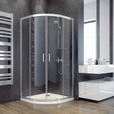 Besco MODERN 185 íves zuhanykabin 90x90x185 cm (MP-90-185-C) kád, zuhanykabin