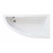  Besco Praktika 140x70 akril jobbos asszimetrikus kád kád, zuhanykabin