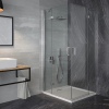 Besco VIVA 2 ajtós szögletes zuhanykabin 90x90x195 cm (VK-90-195-C)
