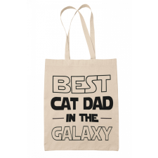 Best cat dad in the galaxy - Vászontáska kézitáska és bőrönd