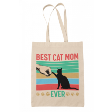  Best cat mom ever - Vászontáska kézitáska és bőrönd