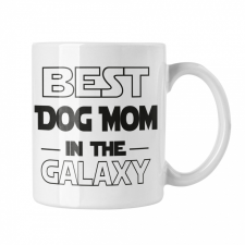 Best dog mom in the galaxy - Fehér Bögre bögrék, csészék