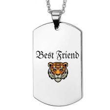 Best Friend (legjobb barát) tigrises szív medál láncra, vagy kulcstartóra (többféle) medál