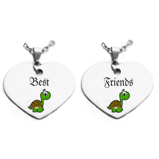 Best friends teknősös páros medál láncra, vagy kulcstartóra (többféle) medál