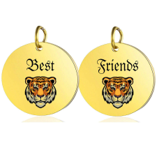 Best Friends tigrises páros medál lánccal vagy kulcstartóval (többféle) medál