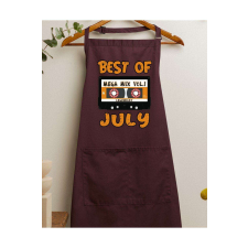 Best of july kötény - egyedi mintás, több színben ajándéktárgy