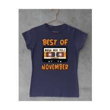 Best of november női póló - egyedi mintás, 12 szín, S-2XL női póló