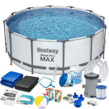Bestway 427 x 84 cm keretes kerti medence 17in1 készlet bestway 56595 medence
