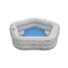 Bestway Family Pool TruPrint négyszögletű medence (213 x 206 x 53 cm ) (54423) medence